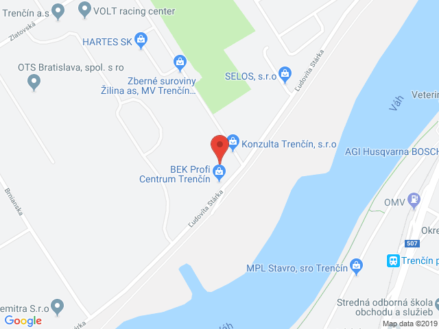 Google map: Ľ. Stárka 22, Trenčín
